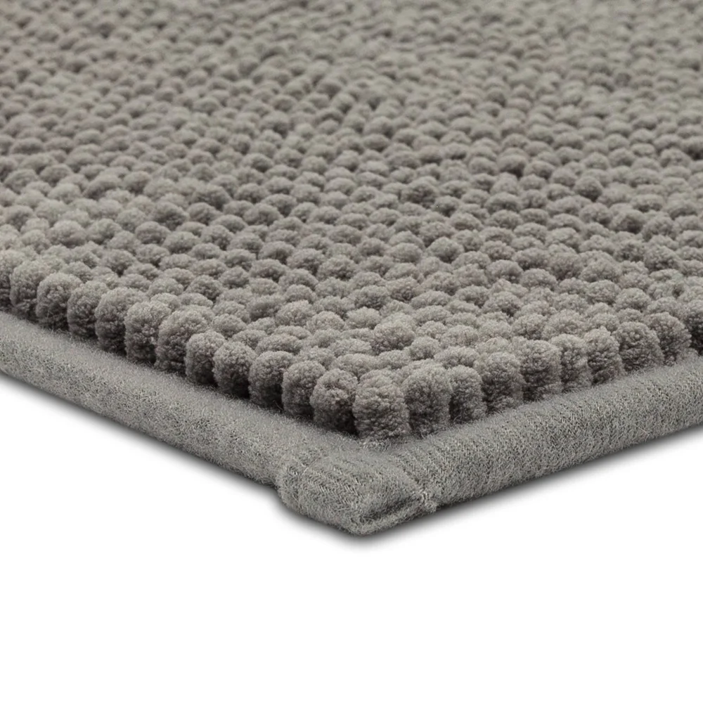 Room Essentials Chenille Bath Runner 20x58 Inch Dark Gray